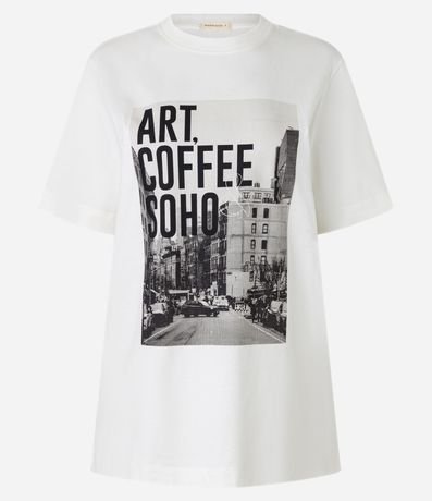 Remera en Algodón con Estampa Art Coffee Soho 5