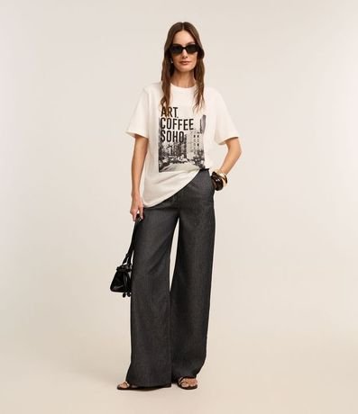 Remera en Algodón con Estampa Art Coffee Soho 2