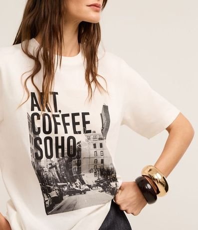 Remera en Algodón con Estampa Art Coffee Soho 3