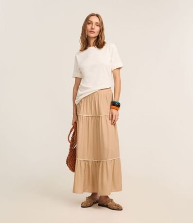 Blusa Alargada en Malla con Manga Doblada 2