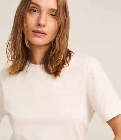 Blusa Alargada en Malla con Manga Doblada 3