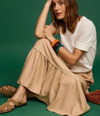 Blusa Alargada en Malla con Manga Doblada 4