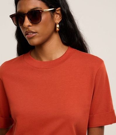 Blusa Alargada en Malla con Manga Doblada 3