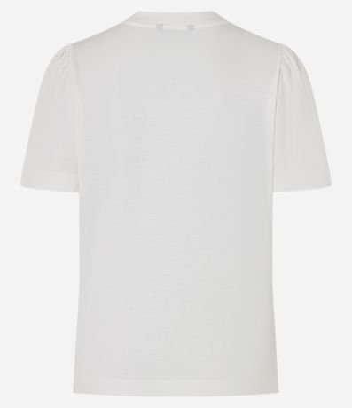 Blusa Slim en Algodón con Estampa Just A Girl y Manga Abullonada 7