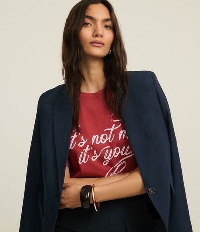 Remera T-Shirt en Algodón con Lettering It's Not Me 6