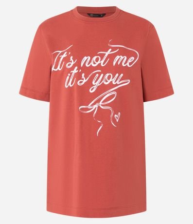 Remera T-Shirt en Algodón con Lettering It's Not Me 7