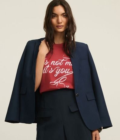 Remera T-Shirt en Algodón con Lettering It's Not Me