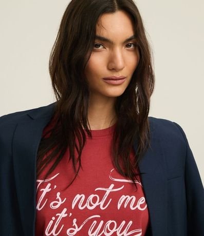 Remera T-Shirt en Algodón con Lettering It's Not Me 4
