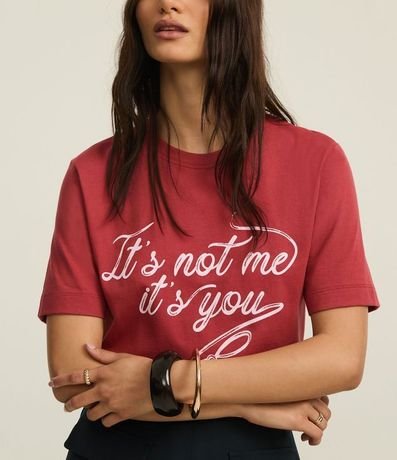 Remera T-Shirt en Algodón con Lettering It's Not Me 5