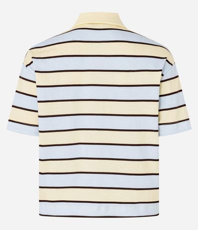 Blusa Polo en Algodón con Estampa de Rayas 8