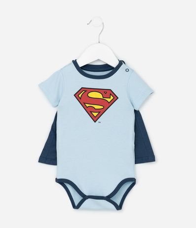 Body Infantil con Estampa Super Hombre y Capa - Talle 0 a 18 Meses 2
