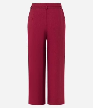Pantalón Pantacourt con Corte Sastre y Lazo 7