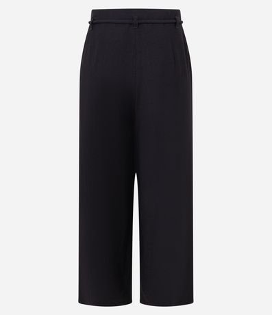 Pantalón Pantacourt con Corte Sastre y Lazo 6