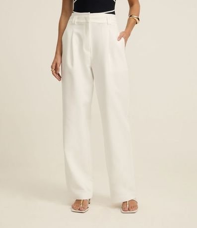 Pantalón Pantalona en Sastrería con Trabillas en la Cintura 3