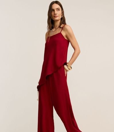 Pantalón Pantalona en Airflow con Elástico y Lazo en la Cintura 2