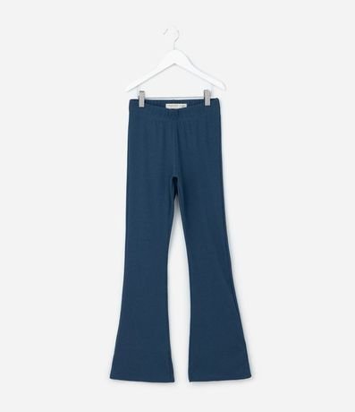Pantalón Flare Infantil Básica en Rib - Talle 5 a 14 años