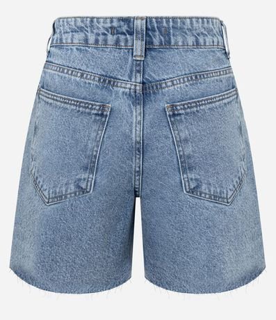 Short en Jeans con Tachuelas y Bajo Cortada 7