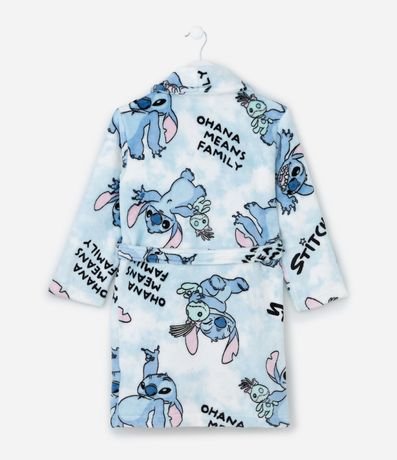 Bata de Baño Infantil calentito con Estampa do Stitch - Talle 5 a 16 años 2