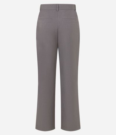 Pantalón Recto en Sastrería con Ganchillo en la Cintura 7