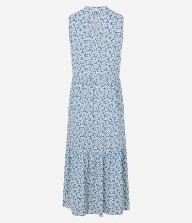 Vestido Evasê Largo en Viscosa con Estampado Geométrico 7