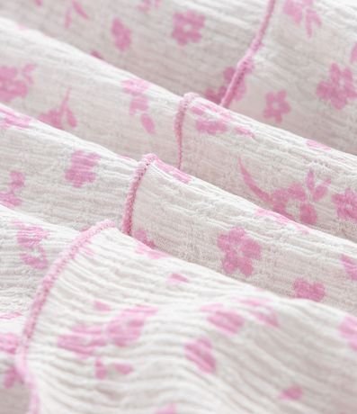 Pollera Infantil con Volados y Estampa Floral - Talle 5 a 14 años 3