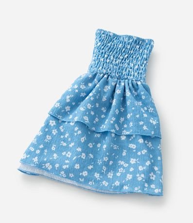 Pollera Infantil con Volados y Estampa Floral - Talle 5 a 14 años 5