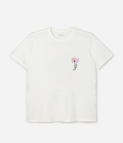 Remera Alargada con Estampa Flowers Bloom Curve & Plus Size 5