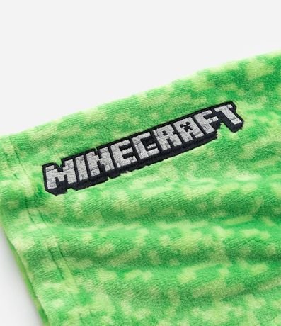 Bata de Baño Infantil con Estampado Minecraft y Capucha interactivo - Talle 5 a 16 años 4