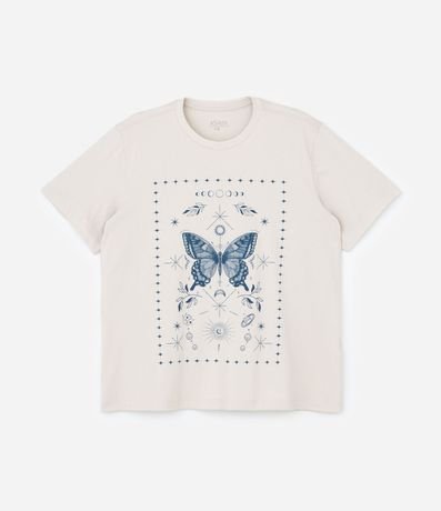 Remera Alargada con Mariposa Curve & Plus Size 5