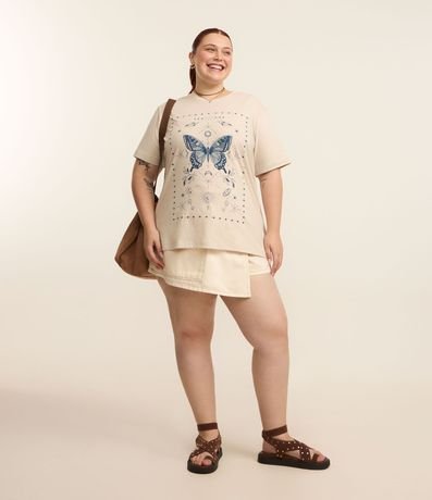 Remera Alargada con Mariposa Curve & Plus Size 2