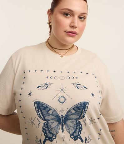 Remera Alargada con Mariposa Curve & Plus Size 3