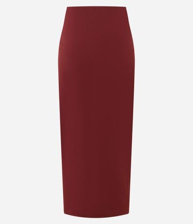 Pollera Ajustada Midi en Bengalina con Fruncido 6