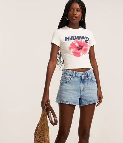 Short Slim en Jeans con Colgante Pez 2