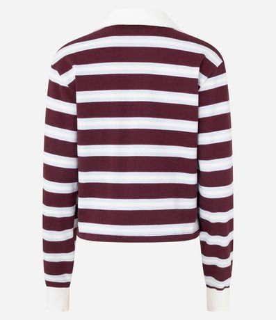Blusa Polo en Algodón con Estampa Rayada 7