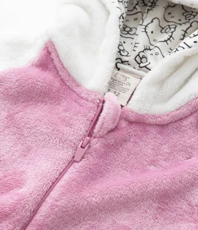 Pijama Jumper Infantil en Fleece con Bordado Hello Kitty - Talle 5 a 16 años 5