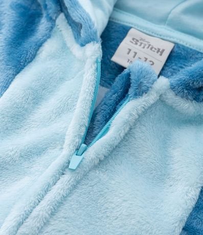Pijama Jumper Infantil en Fleece con Bordado Stitch - Talle 5 a 14 años 7