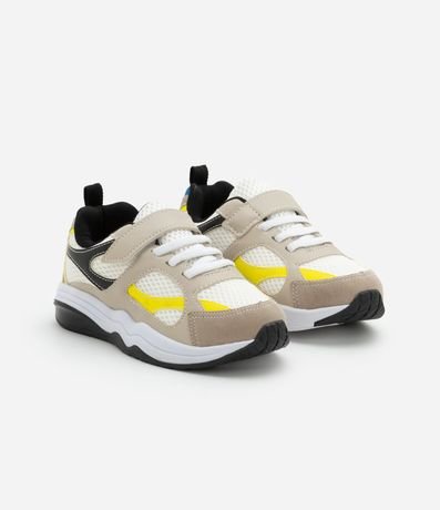 Championes Deportivo Infantil con Velcro y Recortes  - Talle 28 al 34