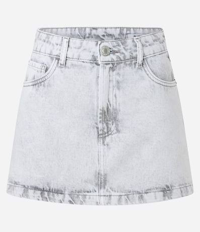 Pollera Mini en Jeans con Cintura Mediana 6
