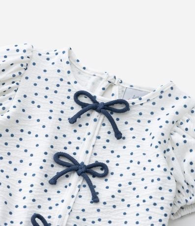 Conjunto Infantil con Estampa de Lunares Texturizado - Talle 0 a 18 Meses 12