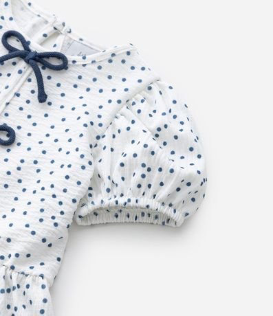 Conjunto Infantil con Estampa de Lunares Texturizado - Talle 0 a 18 Meses 7
