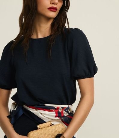 Blusa en Airflow con Manga Abullonada 4