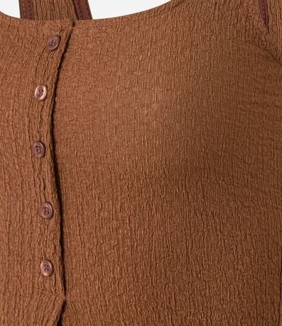 Blusa Musculosa Texturizada con Botones 5