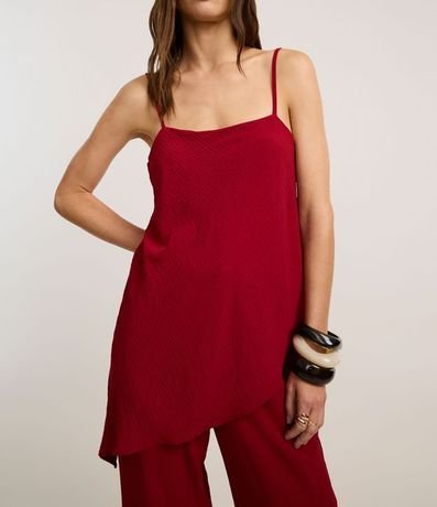 Blusa Alargada en Airlow con Bajo Ondulado Asimétrica 4