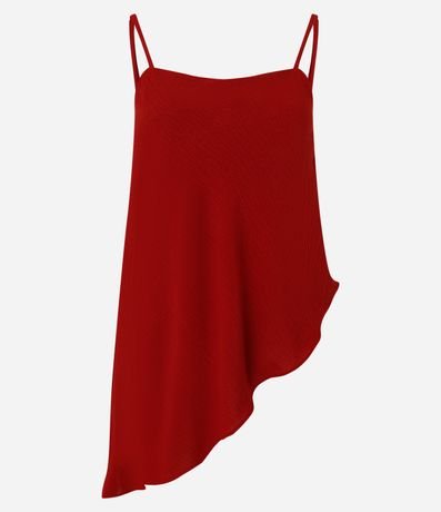 Blusa Alargada en Airlow con Bajo Ondulado Asimétrica 5