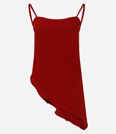 Blusa Alargada en Airlow con Bajo Ondulado Asimétrica 7