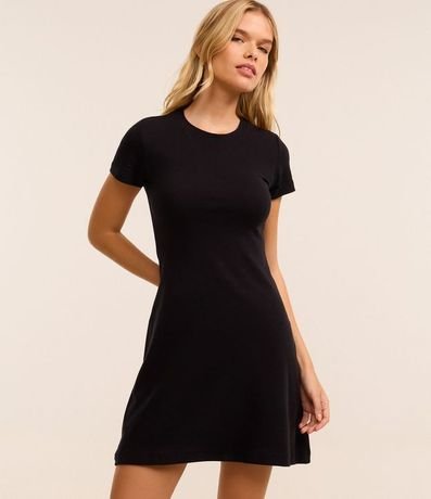 Vestido Corto en Rib Básico 4