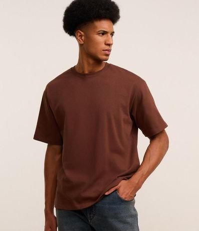 Remera Boxy en Ultra Cotton con Cuello Redondo