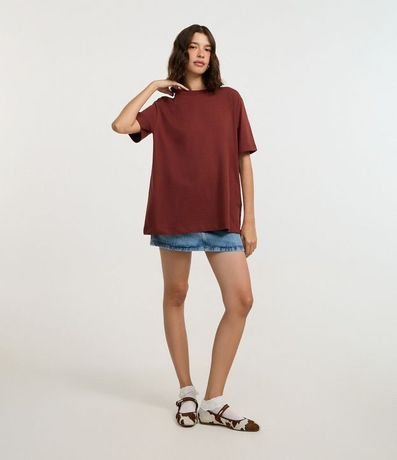 Remera Oversized en Algodón con Manga Corta 2