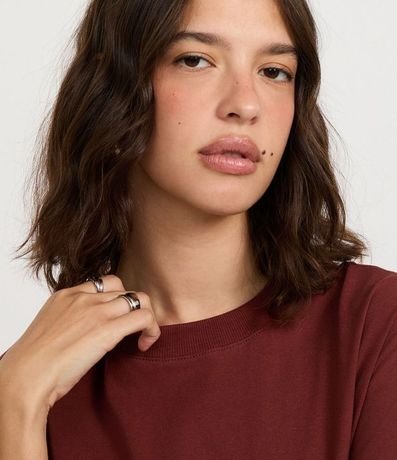 Remera Oversized en Algodón con Manga Corta 4