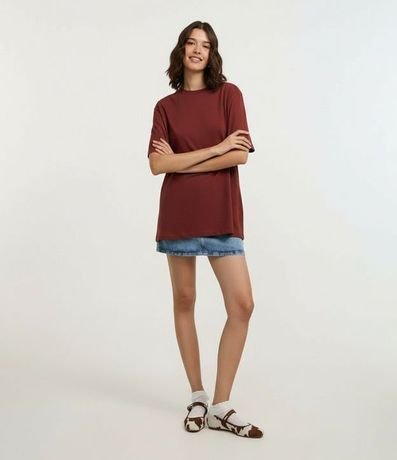 Remera Oversized en Algodón con Manga Corta 5